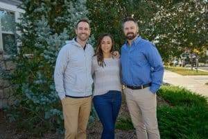 Cody, Brie, and Randy from the Colorado Elite Roofing contractor team