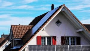 solar panels installed on a Denver tile roof