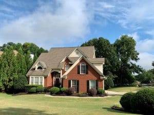 a suburban Colorado home that was protected during roofing work