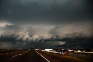 storm clouds indicating potential hail damage in Colorado