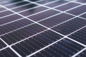 closeup of photovoltaic panels that a solar company may work with