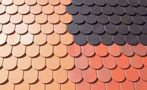 A variety of roof shingle colors