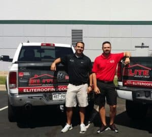 Owners of Elite Roofing Cody Hayes and Randy Brothers.